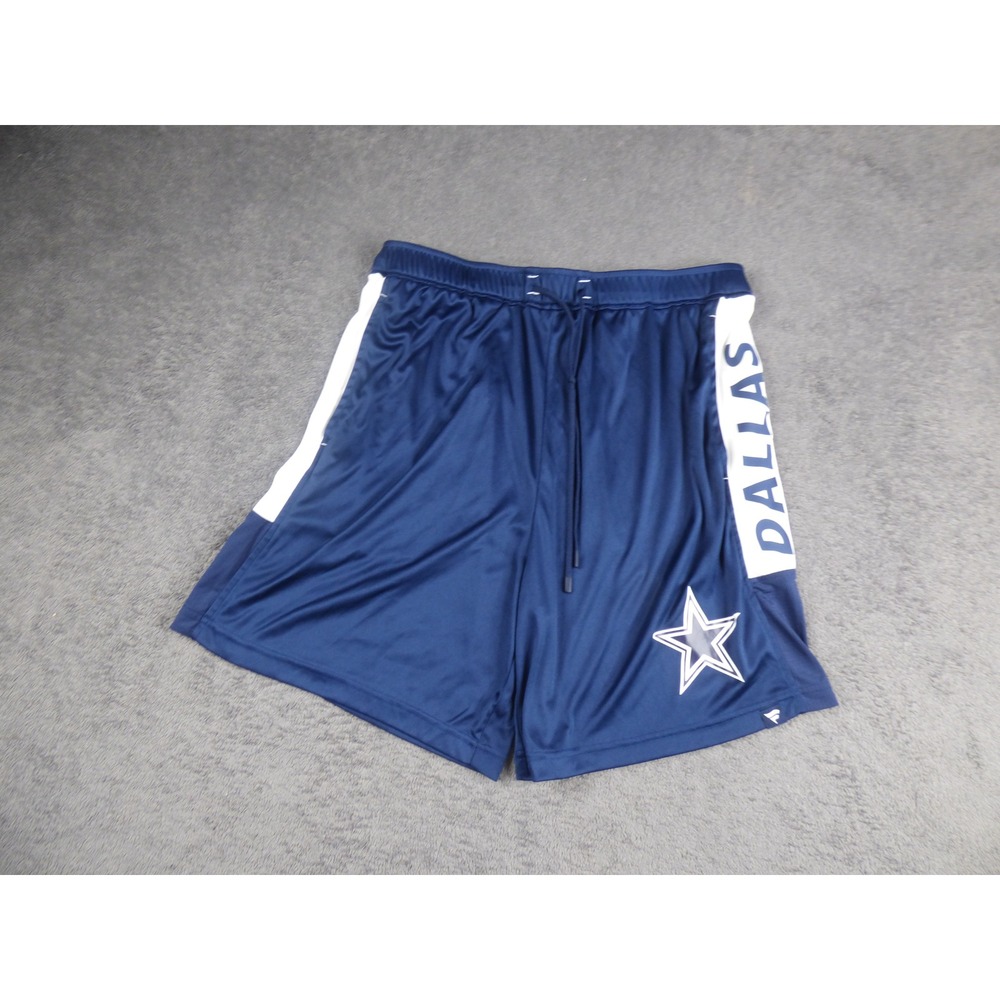 Dallas Cowboys Mens Navy Blue Athletic Shorts Star Logo Size Large Fanatics